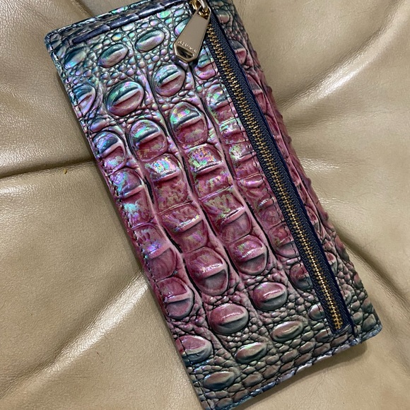 Brahmin Violet Quartz Ady Wallet Melbourne Leather READ - Picture 5 of 14